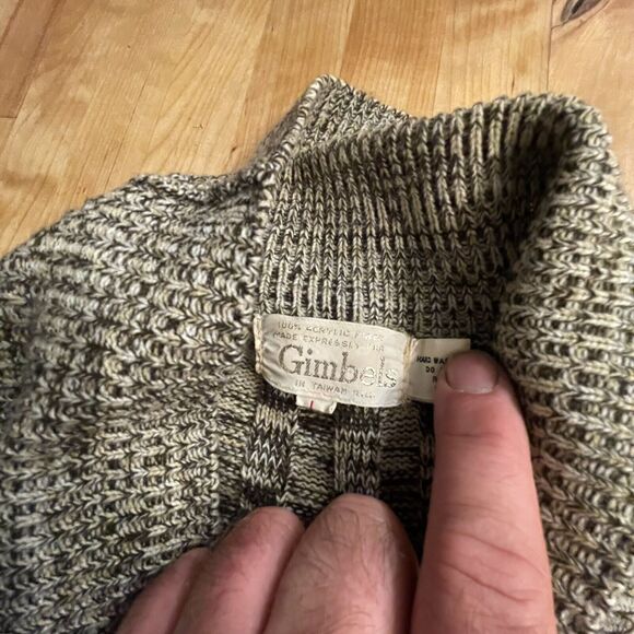 Gimbals Cardigan‎ Sweater Belted Acrylic Vintage Womens L - Picture 7 of 8